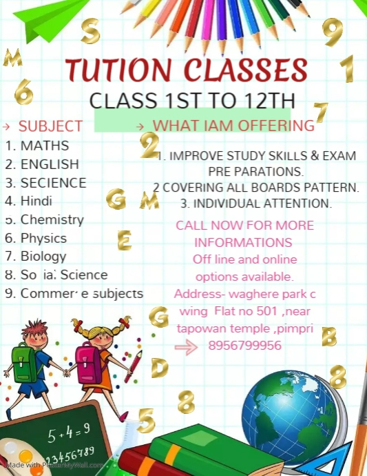 Tution class templete | PosterMyWall