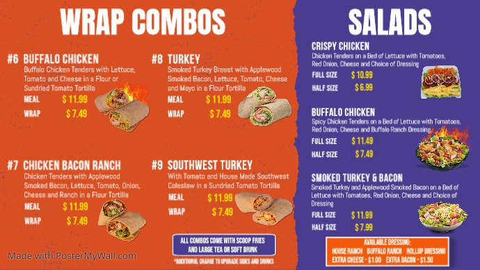 BEST WRAP MENU | PosterMyWall