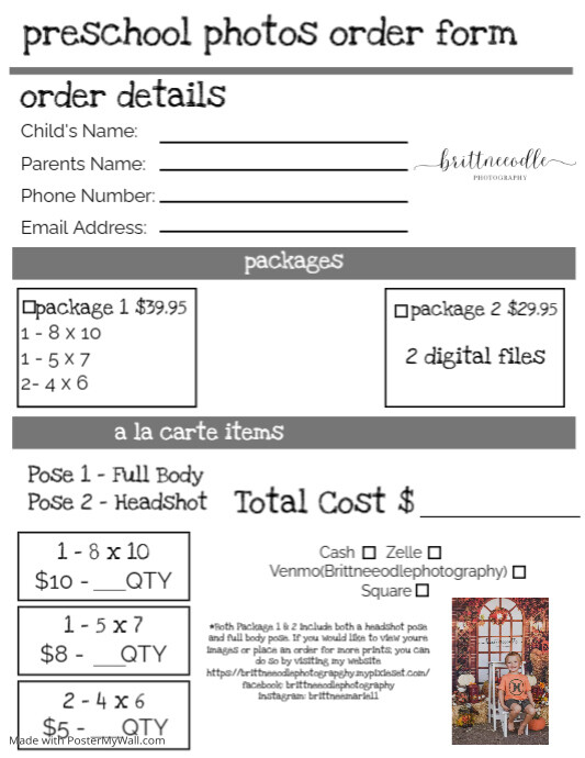 Photo Order Form | PosterMyWall Photo Order Form | PosterMyWall