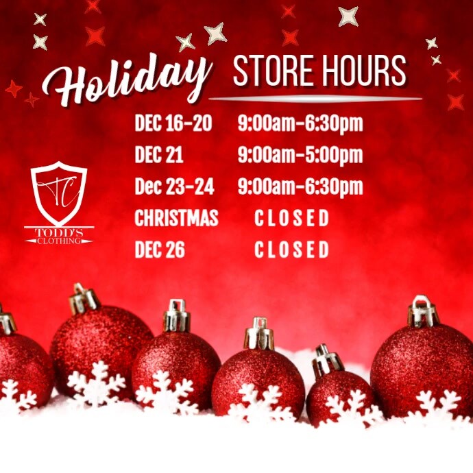 Holiday Store Hours Video PosterMyWall holiday-store-hours-video-postermywall