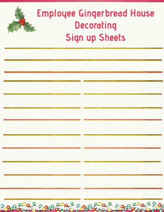 2022 Gingerbread House Sign Up Sheet (1) PosterMyWall