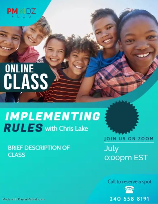 ONLINE PARENTING CLASS FLYER PosterMyWall