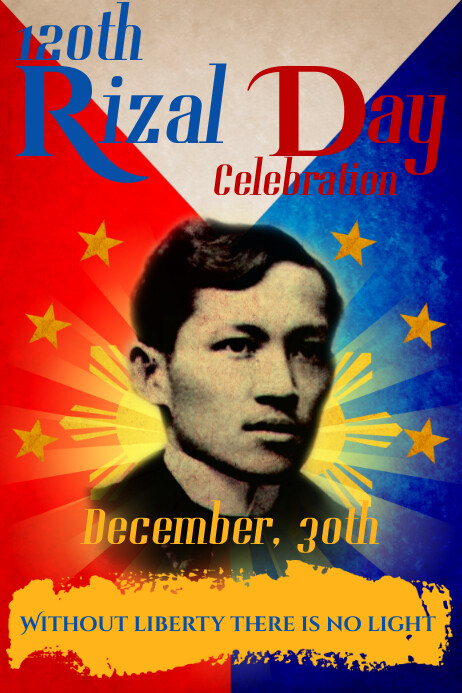 Copy of Rizal Day Poster Template | PosterMyWall