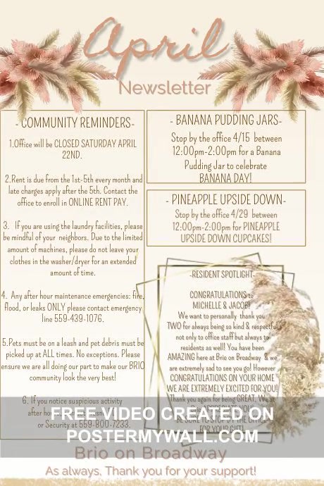 April Newsletter | PosterMyWall