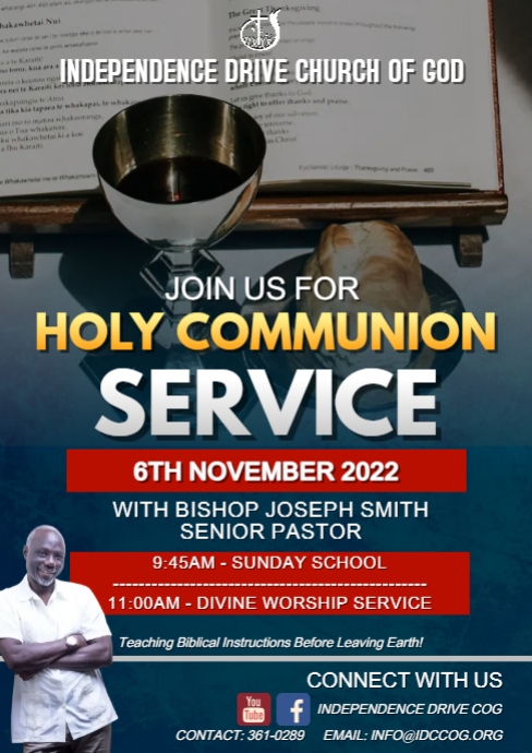Holy communion Nov 2022 | PosterMyWall