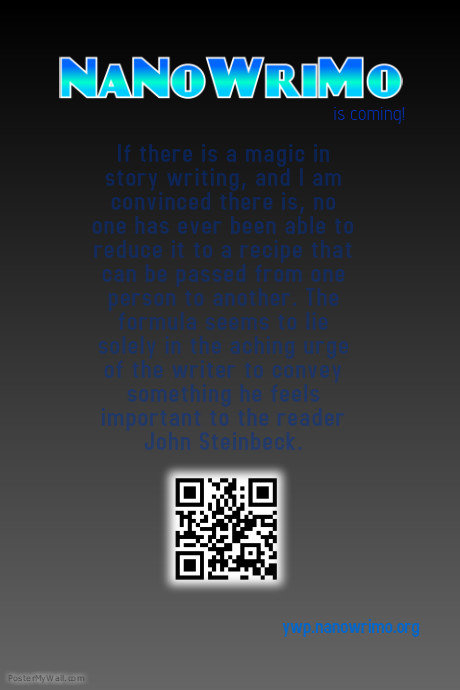 NaNoWriMo PosterMyWall