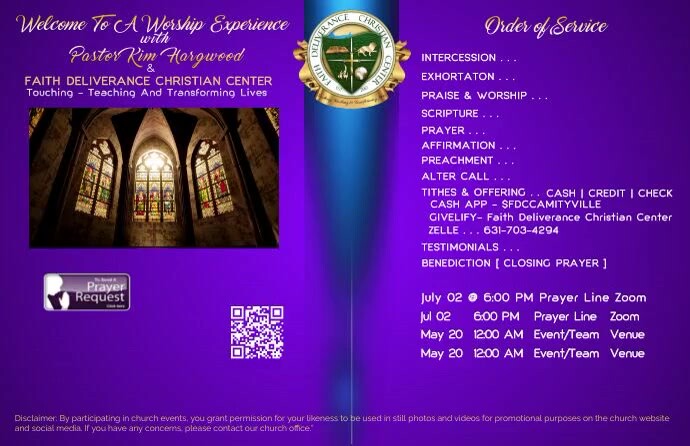 Fdcc Congregation FDCC Sunday Program | PosterMyWall