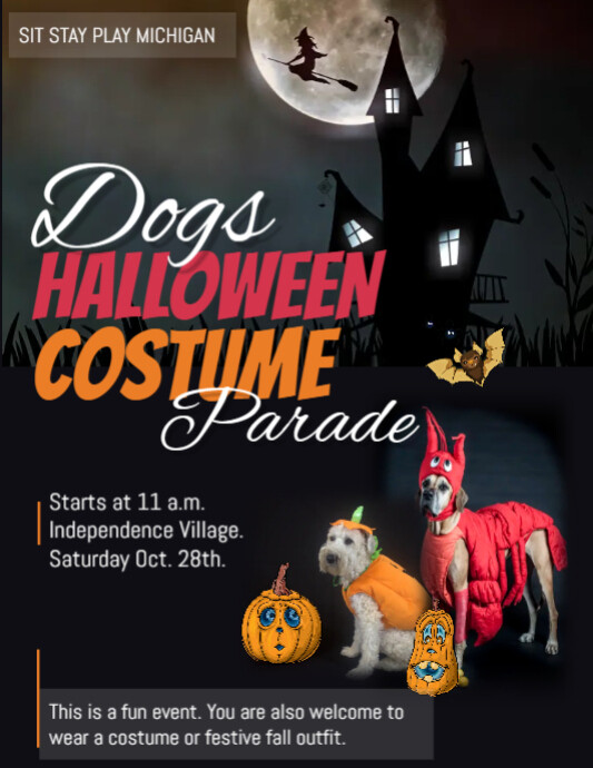 Dogs Halloween Costume Party Flyer PosterMyWall