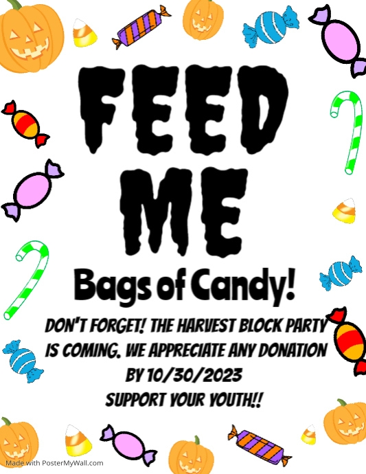 Candy Donation PosterMyWall