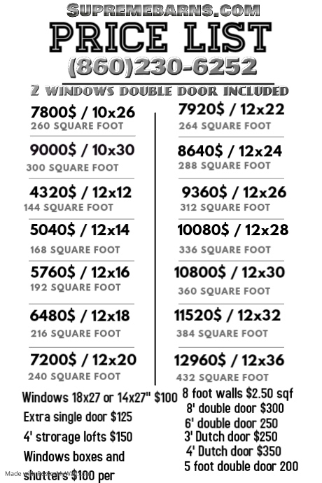 Copy of Copy of Price list Template | PosterMyWall