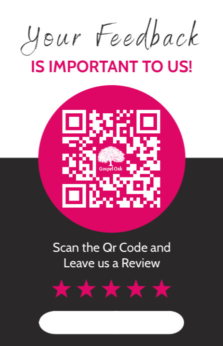 qr code review card template design | PosterMyWall