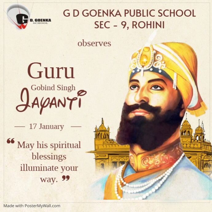 Guru Gobind Singh Jayanti Post Template | PosterMyWall