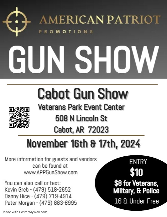 Gun Show Flyer_Cabot_24-04-27 | PosterMyWall