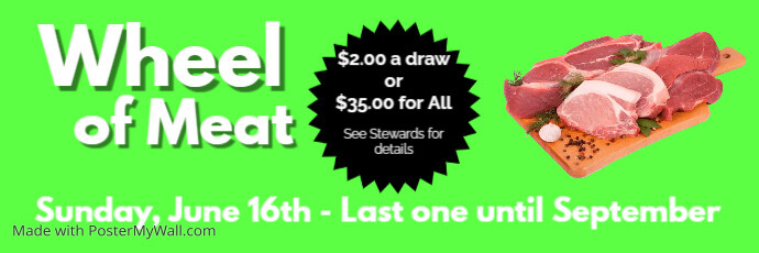 Meat Raffle Banners Meat Raffles Poster (2) | PosterMyWall
