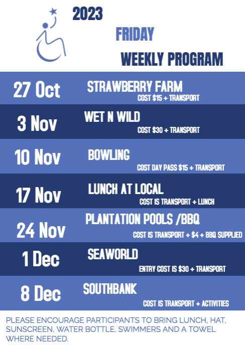 Copy of UPCOMING FRIDAY PROGRAM (2) | PosterMyWall
