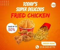 Fried Chicken large Rectangle  post template