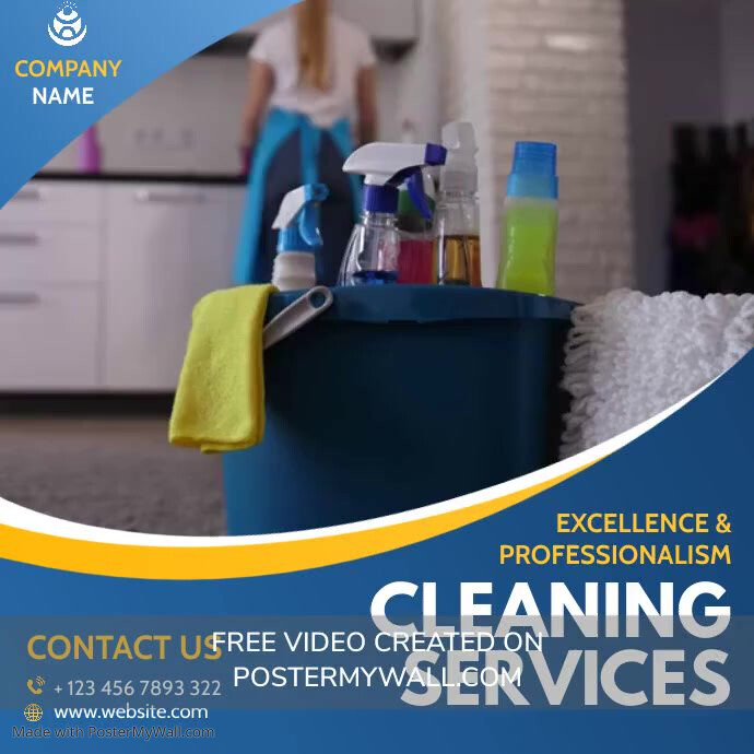 cleaning services instagram post video advert