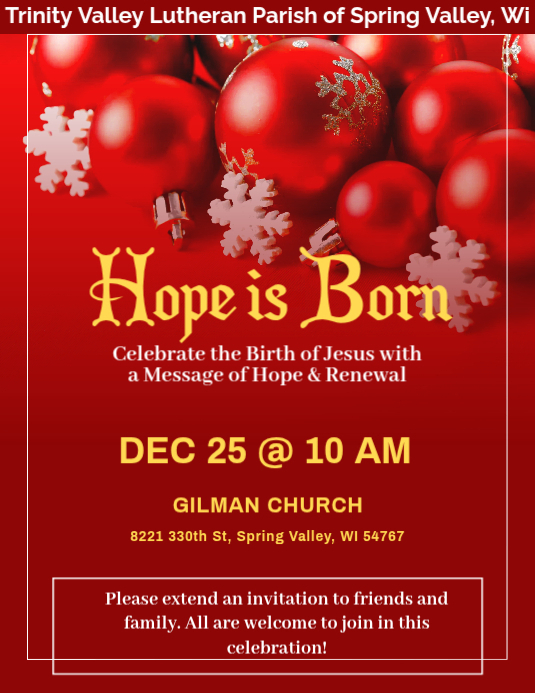 Christmas Church Flyer Template (4) | PosterMyWall