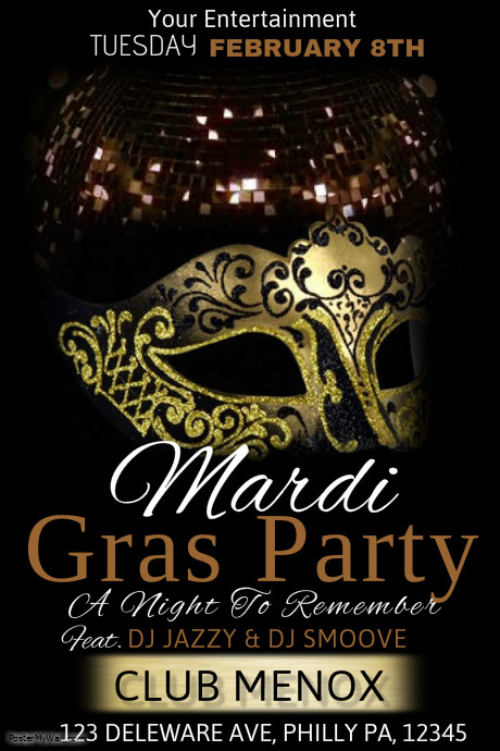 mardi gras flyer us