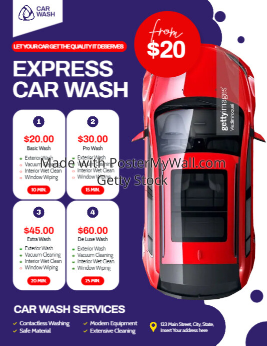 car wash flyer advertising