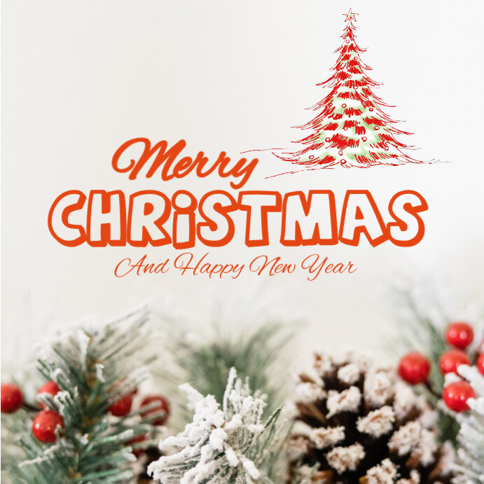 Copy of White And Red Merry Christmas Instagram Post | PosterMyWall