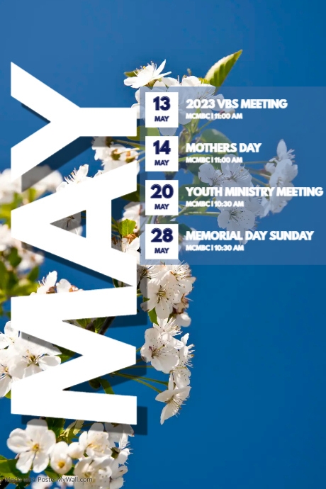 May Events Schedule Calendar Template PosterMyWall May Events Schedule Calendar Template PosterMyWall