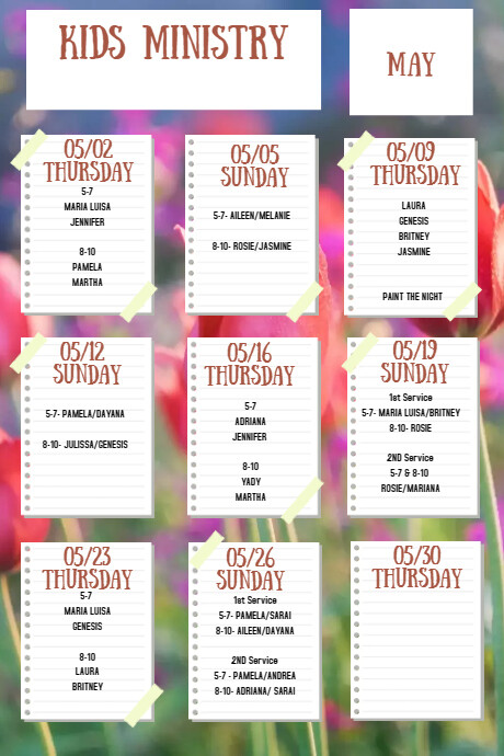 Copy of Autumn Events Fall Schedule Poster Template | PosterMyWall