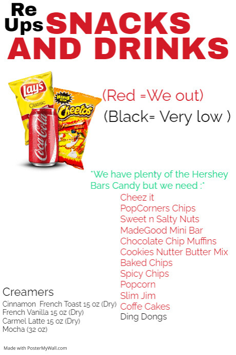 Snack Shop Poster Template | PosterMyWall