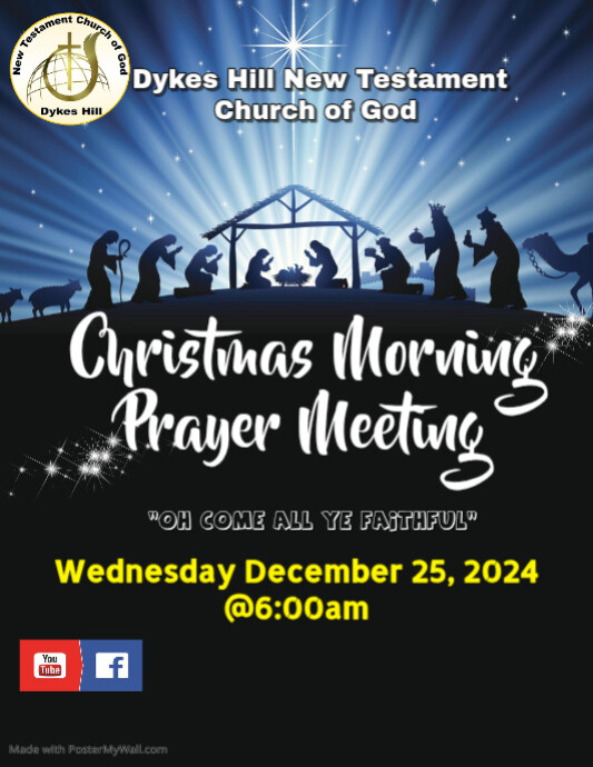 Copy of Christmas Nativity Church Service PosterMyWall