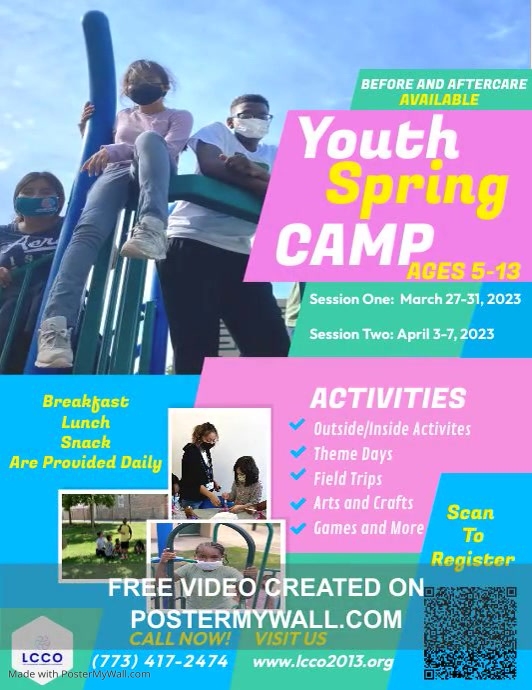 Spring Camp Flyer Version template