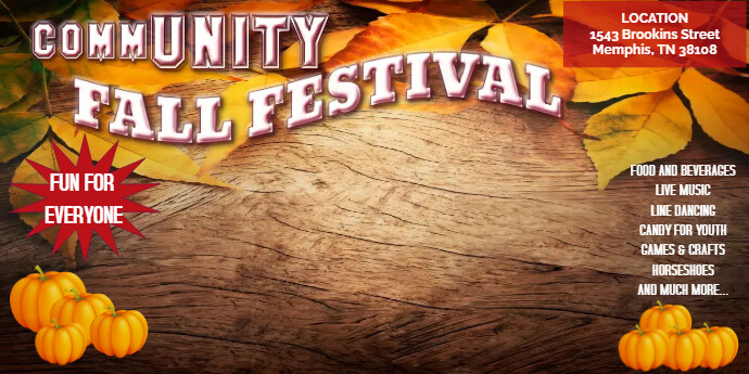 Copy of SPD FALL FESTIVAL OCTOBER FESTIVAL BANNER | PosterMyWall