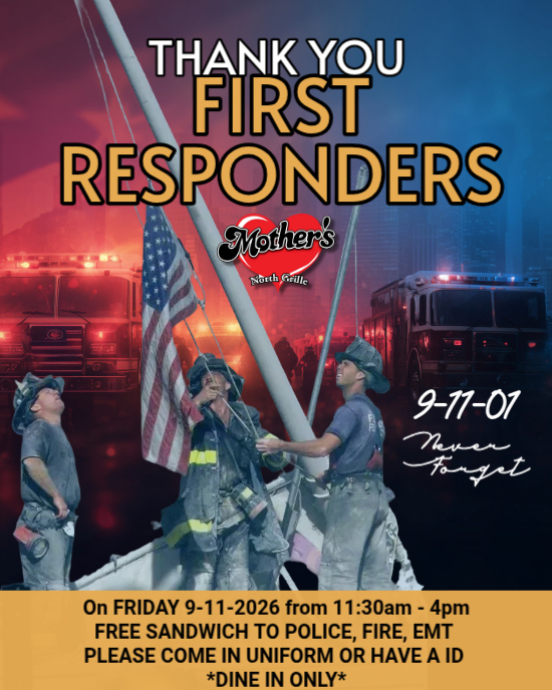 First Responders Free Sandwich for 9/11