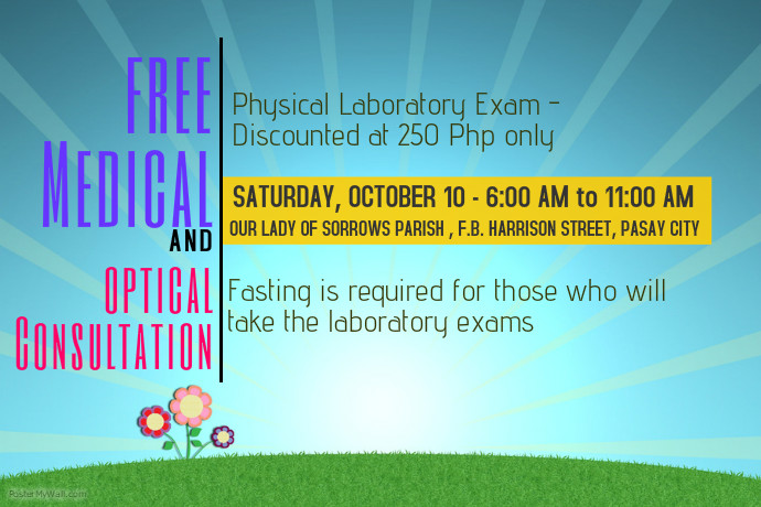 Medical Mission Program Layout Medical Mission | PosterMyWall