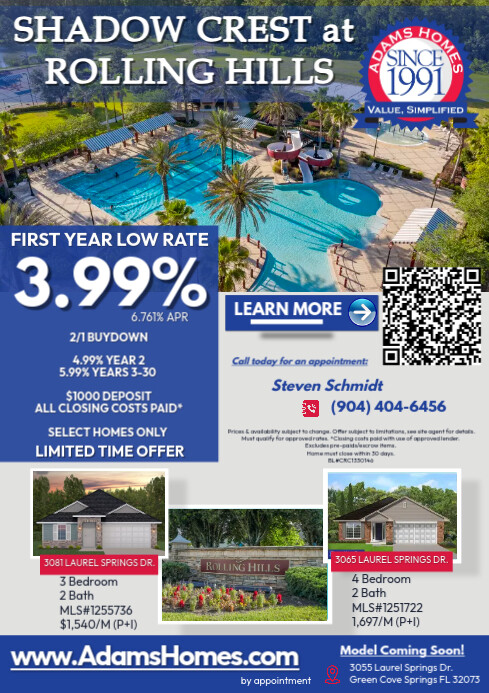 Shadow Crest 3.99- FIRST YEAR LOW RATE (1) | PosterMyWall