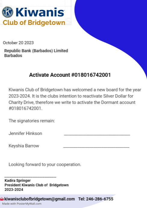 Kiwanis Signatories letter A4 template