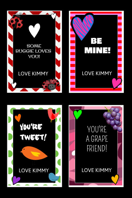 Valentine Personalized Cards Template | PosterMyWall