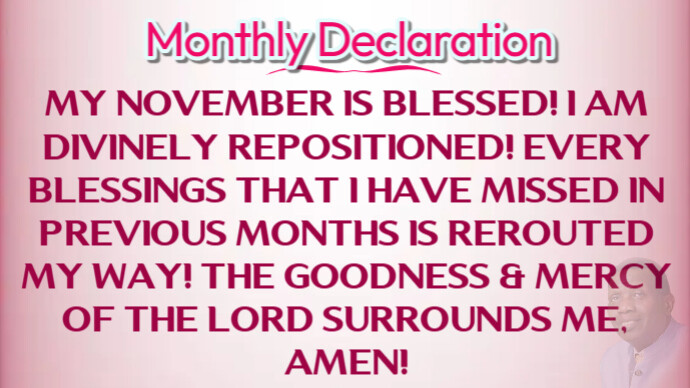 Copy of NOVEMBER-Declaration | PosterMyWall