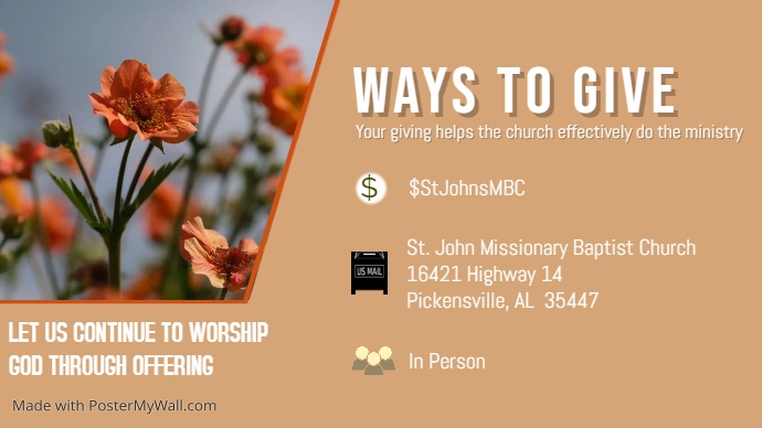 ways to give | PosterMyWall