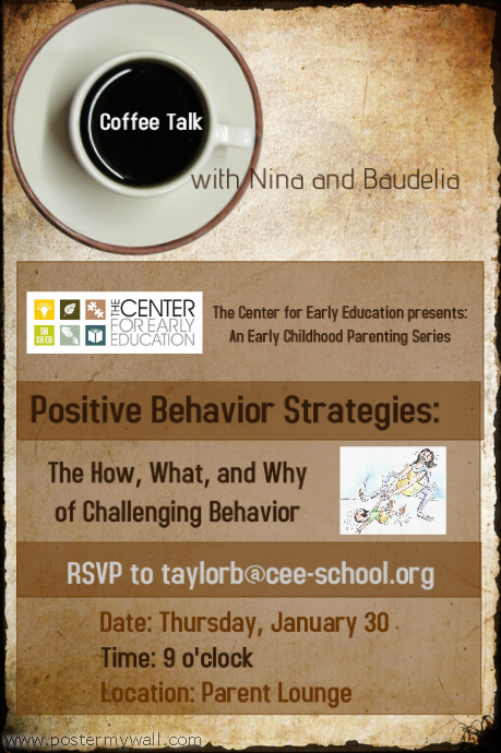 Coffee Talk Poster template