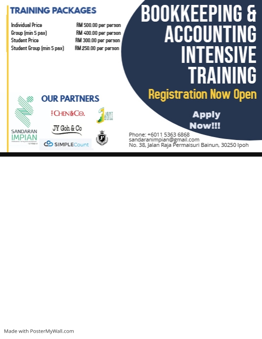 Copy of accounting training | PosterMyWall