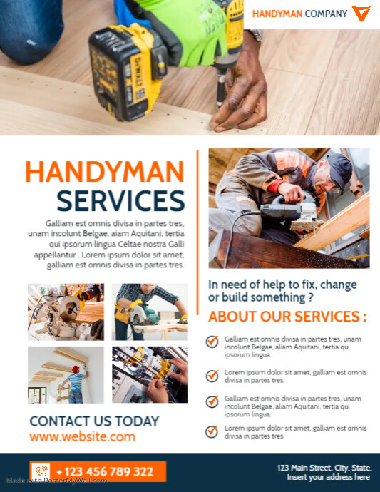 handyman services flyer advertising