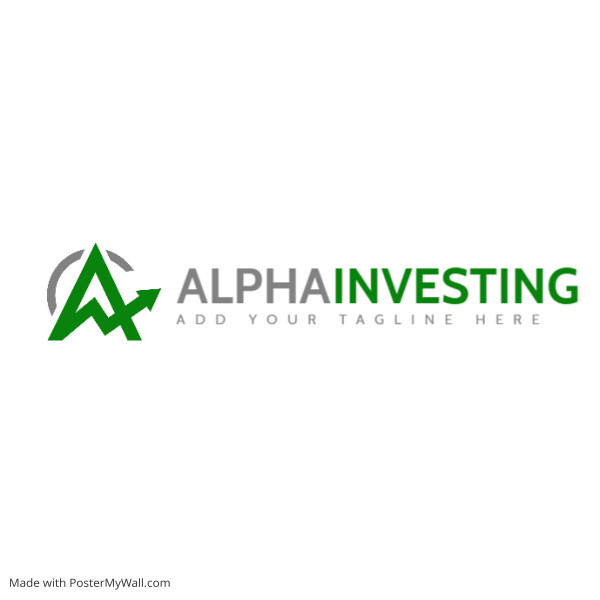 Green and grey alphanumeric icon logo templat
