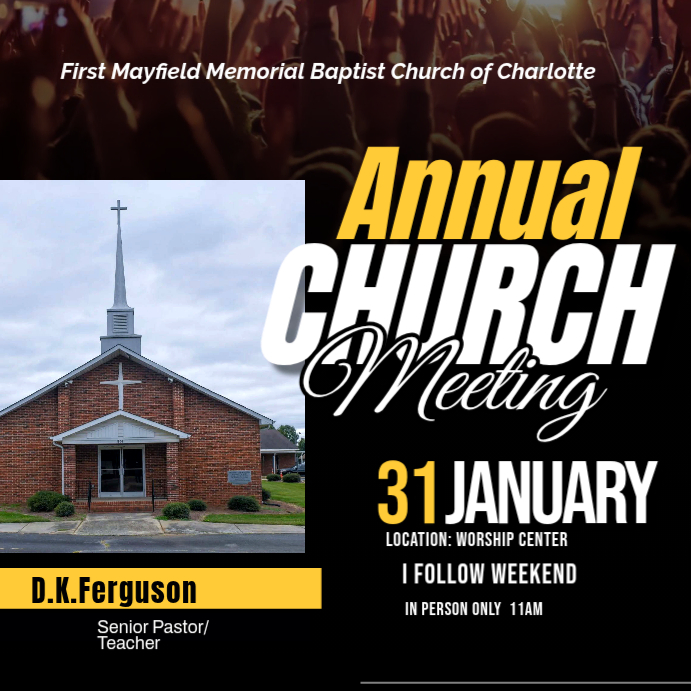 church annual Instagram Post template