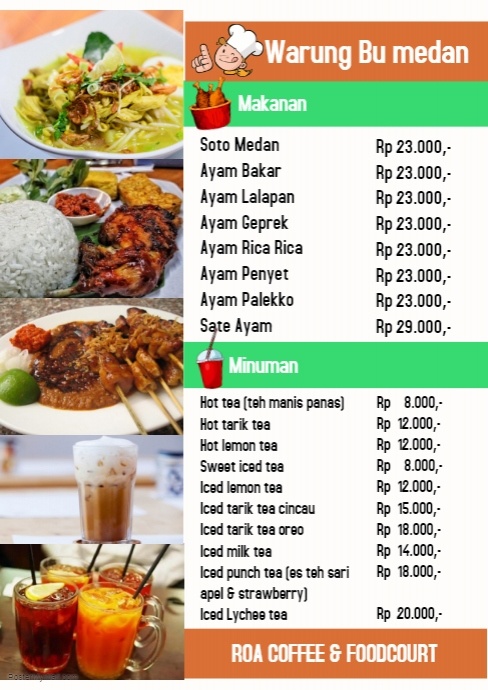 Background Menu Makanan Ayam Geprek / Food Poster Makanan Poster