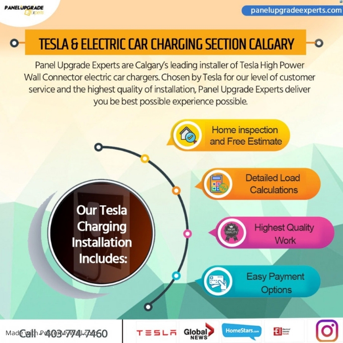Electric Car Charging Calgary Panel Upgrade Experts PosterMyWall