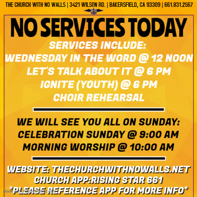 Copy of NO SERVICES | PosterMyWall