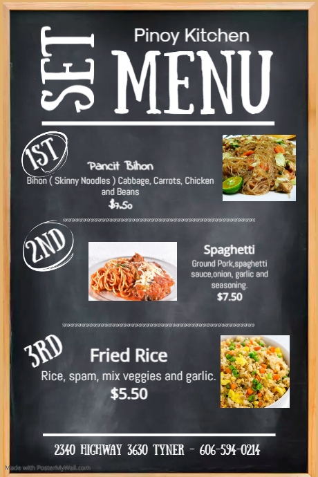 Copy of Set Menu Template | PosterMyWall
