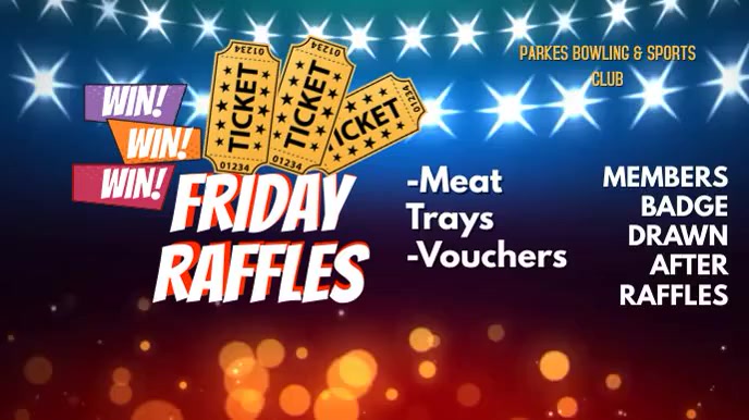 Raffle Ticket Benefit Drawing Digital Display | PosterMyWall