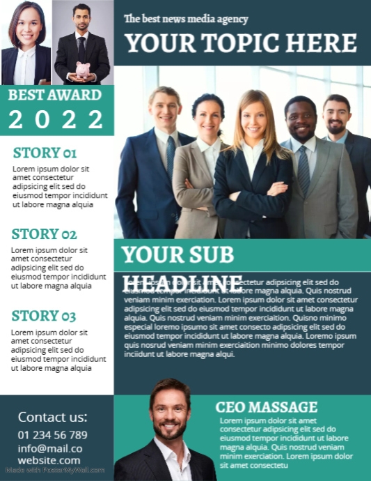 News Letter Template Flyer (US Letter)