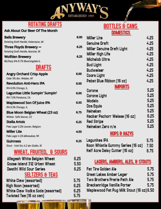 draft menu | PosterMyWall